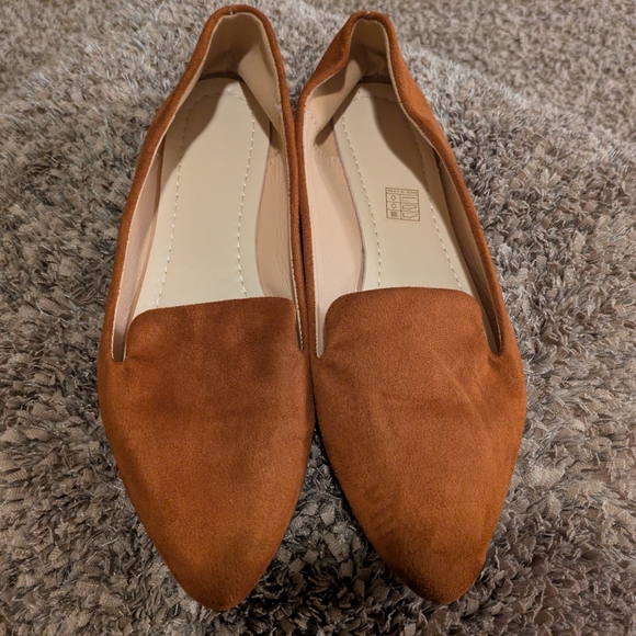 Shoes - Brown Suede Women's Loafers